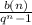 \frac{b(n)}{q^n-1}