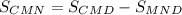 S_{CMN}=S_{CMD}-S_{MND}&#10;