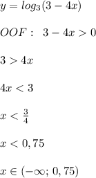 y=log_3(3-4x)\\\\OOF:\; \; 3-4x0\\\\34x\\\\4x