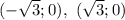 (-\sqrt{3};0),\,\,(\sqrt{3};0)