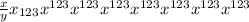 \frac{x}{y} x_{123} x^{123} x^{123} x^{123} x^{123} x^{123} x^{123} x^{123}