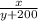 \frac x{y+200}