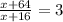 \frac{x+64}{x+16} =3&#10;