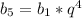 b_{5}=b_{1}*q^{4}