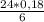 \frac{ 24 * 0,18}{6}