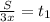 \frac{S}{3x} =t _{1}