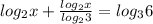 log_2x+ \frac{log_2x}{log_23} =log_36