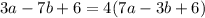 3a-7b+6=4(7a-3b+6)