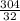 \frac{304}{32}