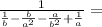 \frac{1}{ \frac{1}{b}-\frac{b}{a^2}-\frac{a}{b^2}+\frac{1}{a}}=