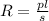 R= \frac{pl}{s}