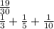 \frac{19}{30} \\ \frac{1}{3} + \frac{1}{5} + \frac{1}{10}