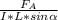 \frac{ F_{A} }{I * L * sin \alpha }