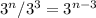 3^n/3^3=3 ^{n-3}