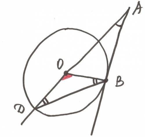 Через точку а к данной окружности проведены касательная ав (в - точка касания) и секущая ad , проход