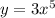 y=3x^{5}