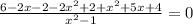 \frac{6-2x-2-2x^2+2+x^2+5x+4}{ x^{2} -1} =0