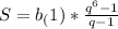 S=b_(1)*\frac{q^6-1}{q-1}