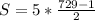 S=5*\frac{729-1}{2}