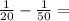 \frac{1}{20}- \frac{1}{50} =