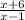 \frac{x+6}{x-1}