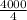 \frac{4000}{4}