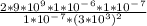 \frac{2*9*10^9*1*10^-^6*1*10^-^7}{1*10^-^7*(3*10^3)^2}