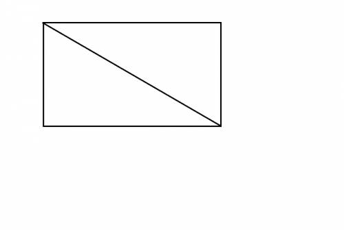 Составь из двух равных прямоугольных треугольников прямоугольнк