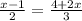 \frac{x-1}{2} = \frac{4+2x}{3}