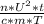 \frac{n*U^2*t}{c*m*T}