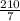 \frac{210}{7}