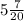 5 \frac{7}{20}