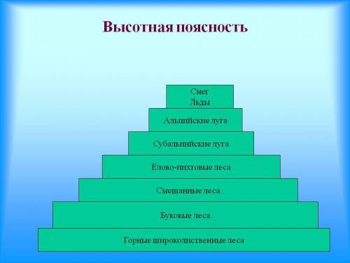 Что такое - зональные природные комплексы. высотная поясность. - завтра экзамен по 7 класс , давайте