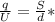 \frac{q}{U}= \frac{S}{d}*