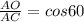 \frac{AO}{AC} =cos60