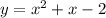 y=x^2+x-2