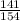 \frac{141}{154}