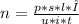 n = \frac{p * s* l* λ }{u*i*t}