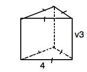 Сторона основания правильной треугольной призмы равна 4 см, а высота - корень из 3 см. найдите объем