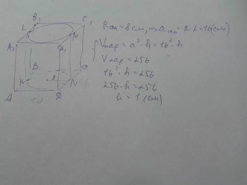 Прямоугольный параллелепипед описан около цилиндра радиус основания равен 8 см объем параллелепипеда