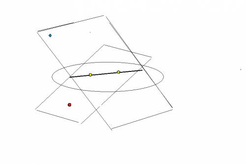 4точки не лежат в одной плоскости.могут ли какие-нибудь 3 из них лежать на одной прямой?