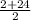 \frac{2 + 24}{2}