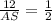 \frac{12}{AS}= \frac{1}{2}