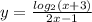 y= \frac{ log_{2} (x+3)}{2x-1}