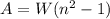 A=W(n^2-1)