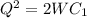 Q^2=2WC_{1}