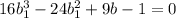 16b^{3}_{1}-24b^{2}_{1}+9b-1=0