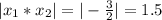 |x_1*x_2|=|- \frac{3}{2} |=1.5