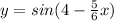 y=sin(4- \frac{5}{6}x)