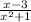 \frac{x-3}{ x^{2} +1}